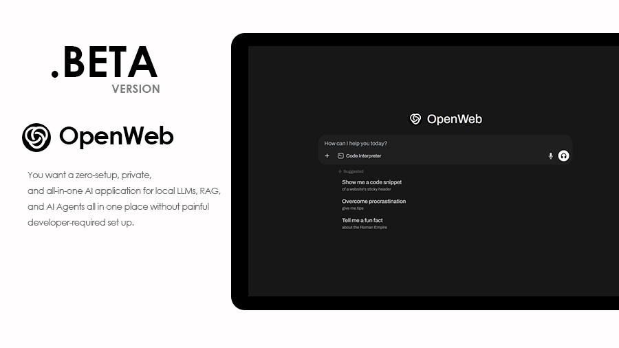 Openwebse's tweet image. OpenWeb .BETA public soon.