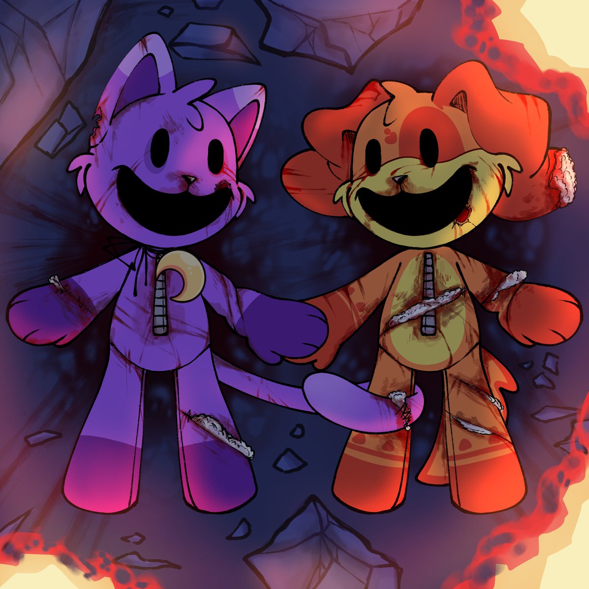 Gave them a happy ending!!!
(THE real ending trust me😞🙏)
#PoppyPlaytimeChapter4 #PoppyPlaytime #SmilingCritters #dogday #catnap