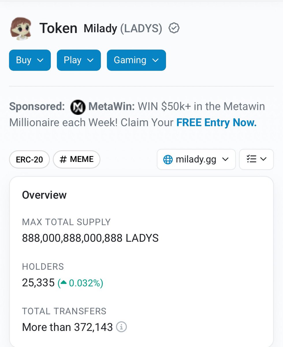 joebelt33633118's tweet photo. #CryptoForThePoorNews 📰 WOW 😮 $LADYS Has Done Once again 
LADYS breaking Holders ALL TIME HIGH 
$LADYS didn’t loose not 1 single Holder during the Sunday Bloodbath 
LADYS Continues to increase Holders Look

25,335k $LADYS the Best small market cap ERC-20  smart contracts Ether coin