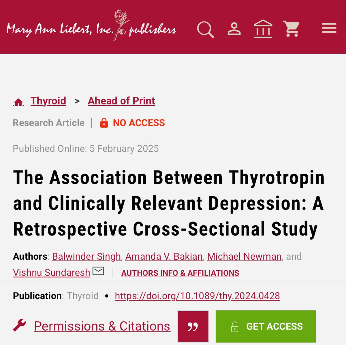 Hot off the press! Our Moody Thyroid Data from Utah! #thyroid #mood #depression <a href="/AmThyroidAssn/">American Thyroid Association</a> <a href="/ThyroidBritish/">BritishThyroidAssociation</a> <a href="/MayoPsych/">MayoClinicPsych</a> <a href="/UofUHealth/">University of Utah Health</a> <a href="/APApsychiatric/">American Psychiatric Association</a> <a href="/BalSinghMD/">Balwinder Singh</a> #MedTwitter