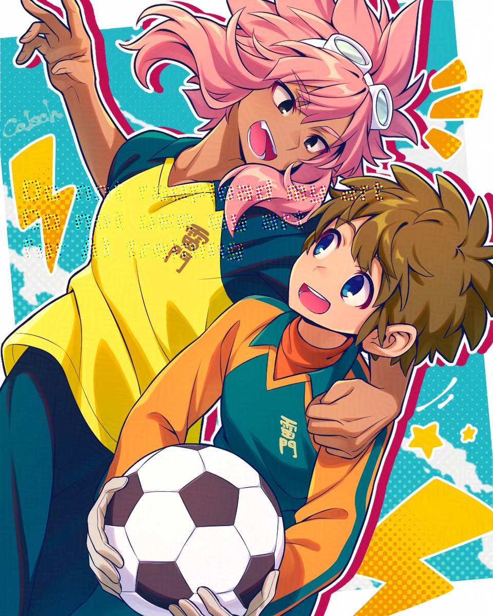 綱海くんと立向居くん
#FA #イナズマイレブン 
xfolio.jp/portfolio/Cals…