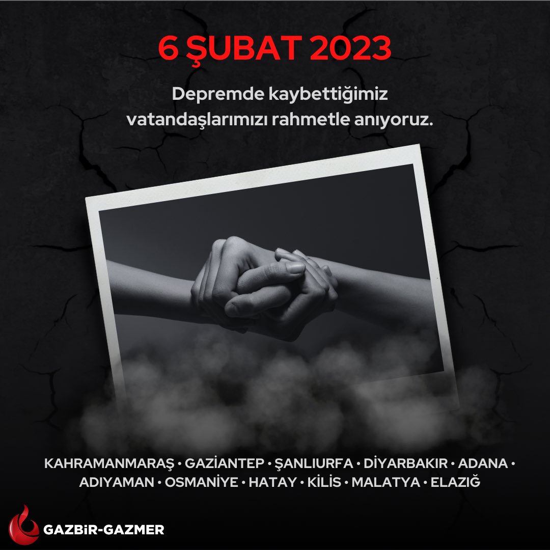 6 Şubat 2023’te yaşanan asrın felaketinde hayatını kaybeden vatandaşlarımızı rahmetle anıyor, ülkemizin bir daha böyle bir felaket yaşamamasını temenni ediyoruz.