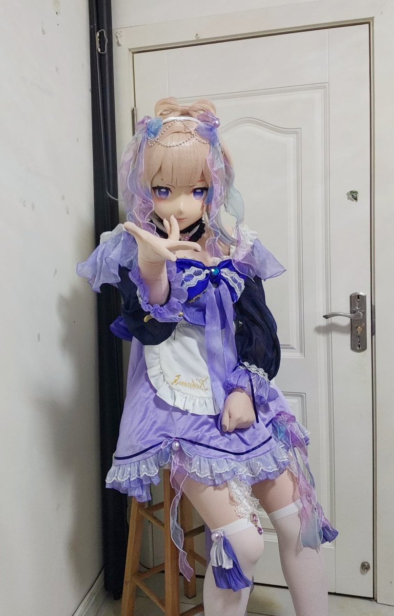 还记得你何时加入 X 吗？我知道！#我的X周年纪念日 
20年2月初玩的推，底层透明娃，捏捏捏捏捏捏捏捏
入坑六年了吗，好快哦
发两张女仆装心海～
#kigurumi 
#kig 
#着ぐるみ