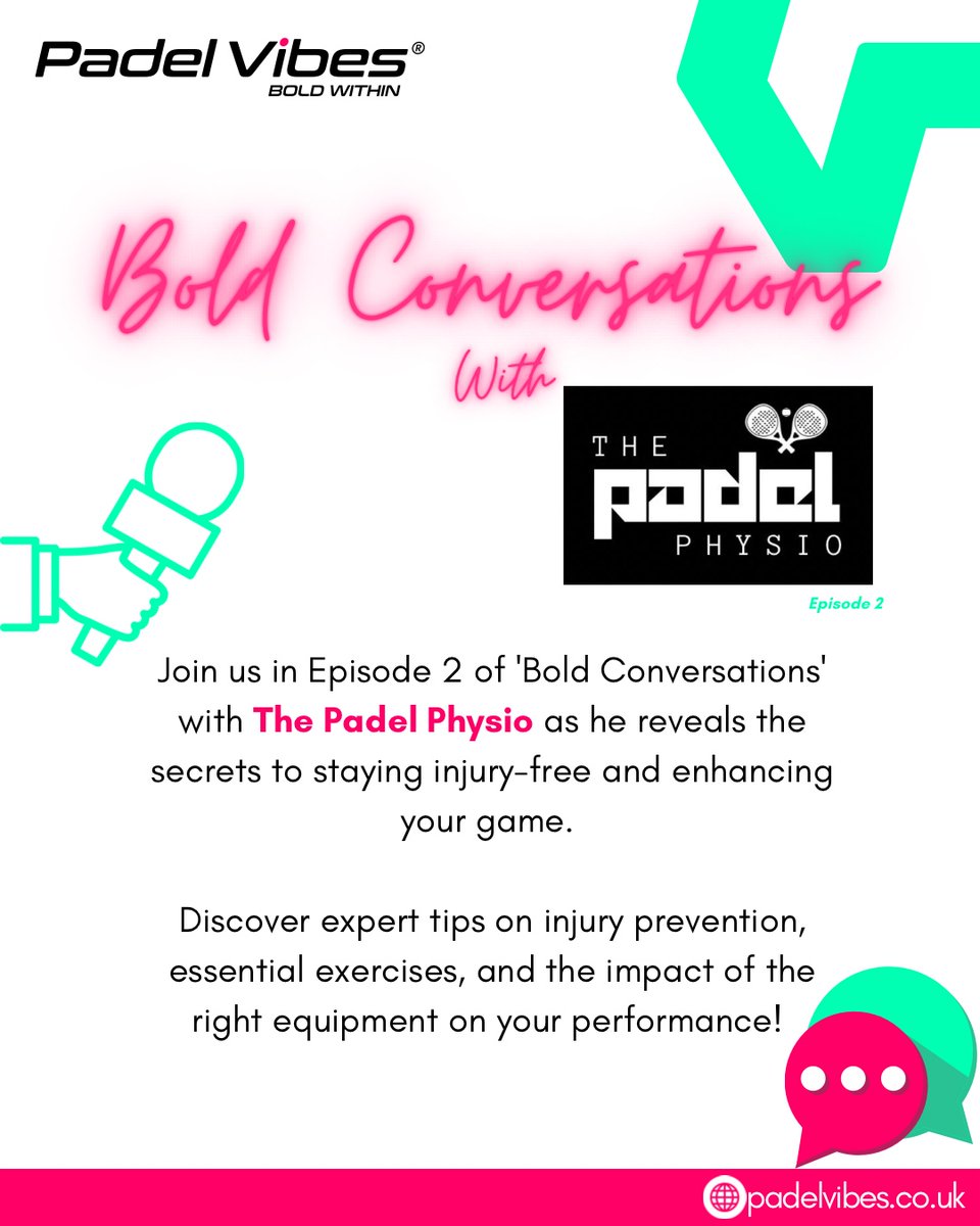 PadelVibes's tweet image. 🎾 Discover how to stay injury-free in padel with The Padel Physio! 
👉 Find now  essential tips & exercises  now and embrace your "Bold Within™" zurl.co/qCv4l 
#PadelVibes #BoldWithin #BlogVibes #PadelContent #PadelUpdates #PadelJourney #PadelNarrative