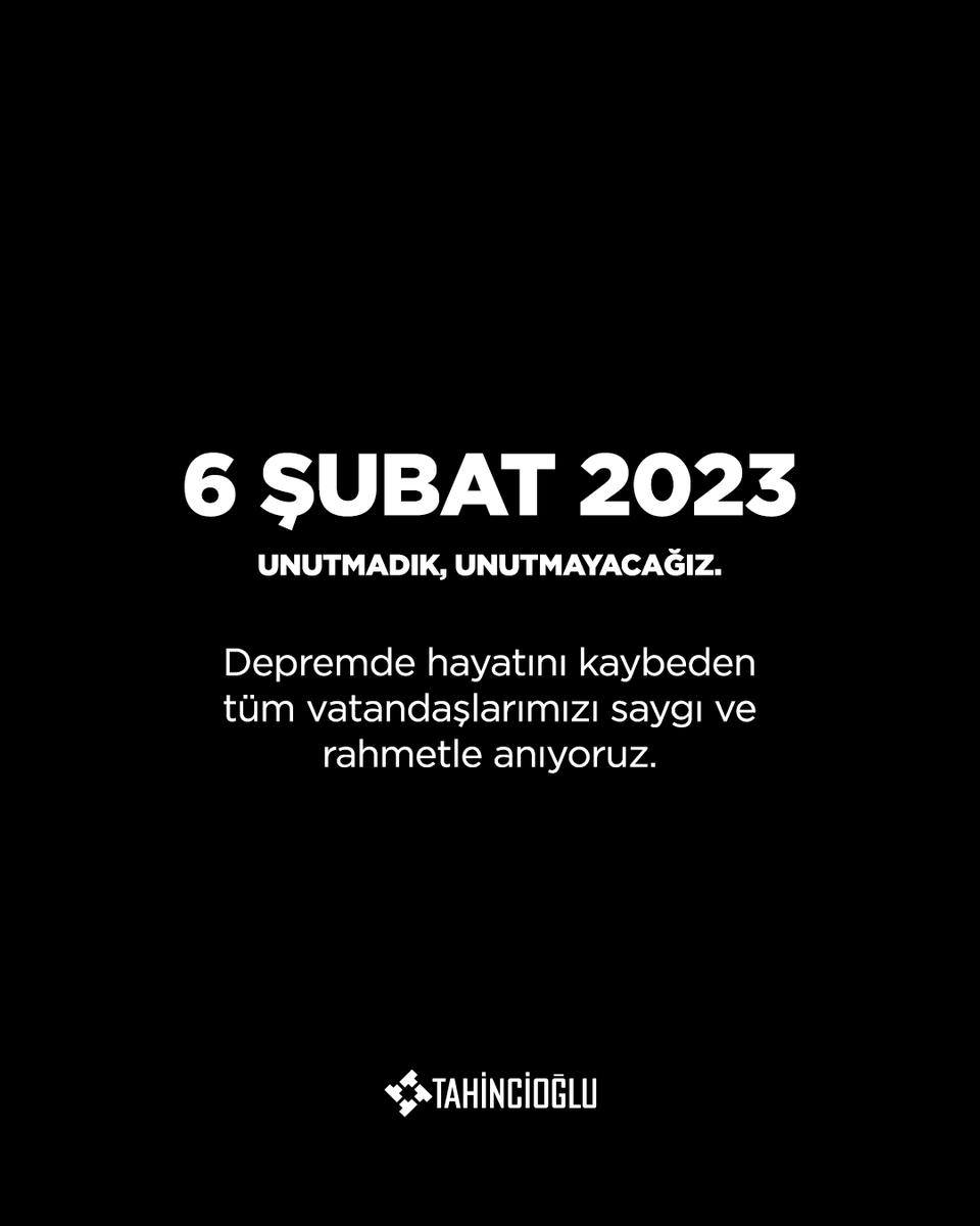 Depremden etkilenen tüm vatandaşlarımızın acısını yürekten paylaşıyor, hayatını kaybedenleri saygı ve rahmetle anıyoruz.