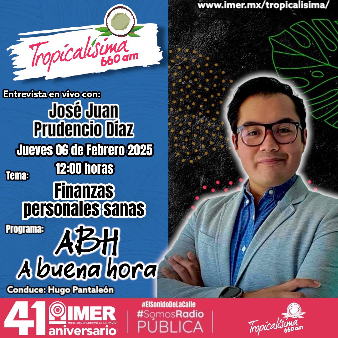 ¿Apenas es mitad de quincena y ya no tienes dinero?, ¿no has podido ahorrar? ¡No te preocupes! hoy en #ABuenaHora el invitado experto nos hablará sobre cómo tener finanzas personales sanas para poder ahorrar y no quedarnos sin dinero a mitad de quincena ¡No te lo pierdas!