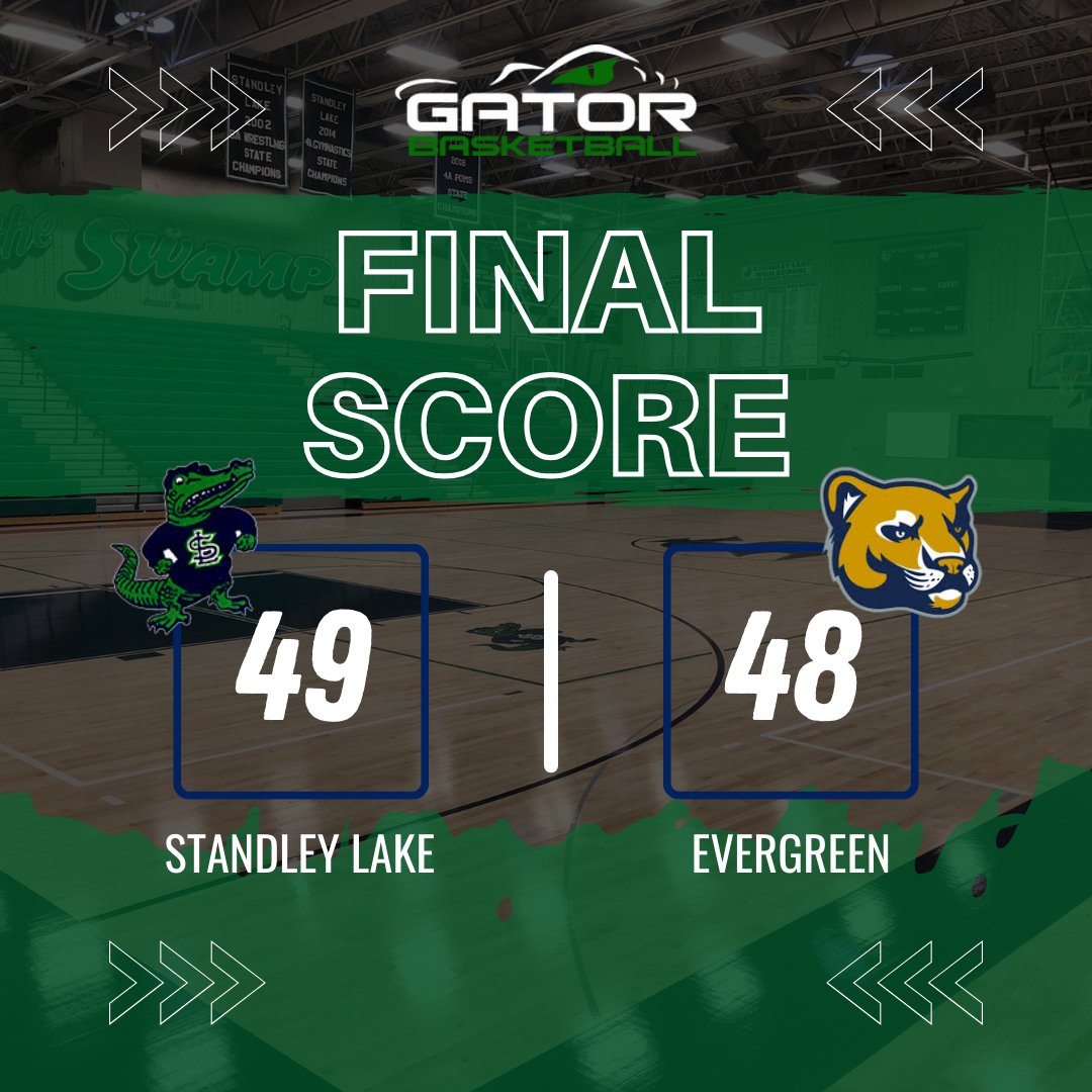 SLHSGators_GBB's tweet photo. GATORS WIN! 🔥🐊

A gritty battle from start to finish, and we got it done! Lady Gators take down Evergreen 49-48 in a thriller! 💙💚

Clutch plays. Tough defense. Hard-fought W to close it out!💪🏽

#GatorWin #ProtectTheSwamp #TheLake #GrittyWin #HardFoughtVictory https://t.co/veh0VCHuvP