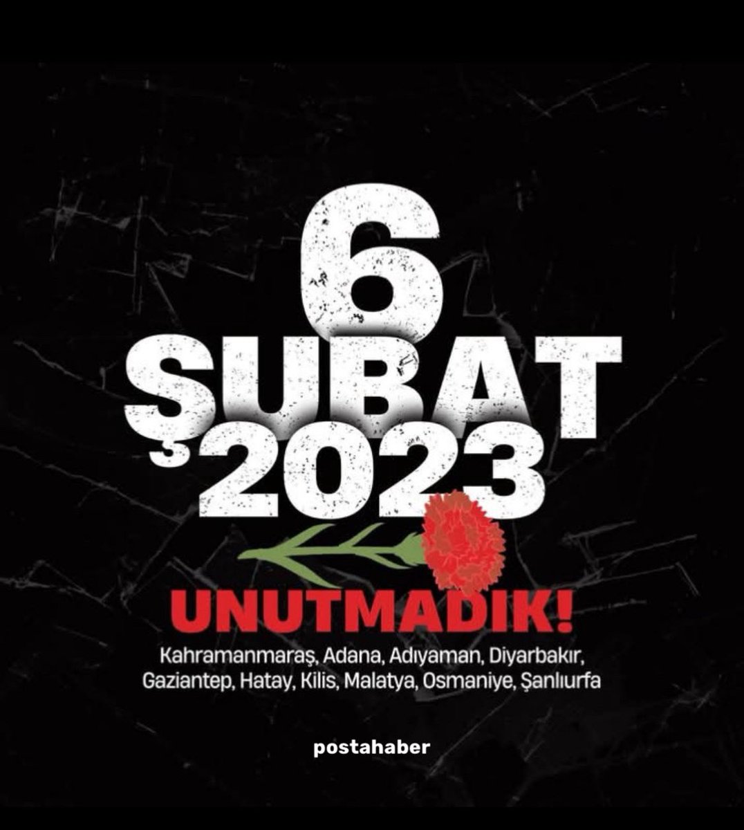 Asrın Felaketinde hayatını kaybeden canlarımıza Allah’tan rahmet diliyoruz.Mekanları cennet olsun.

Milletimizin başı sağ olsun.

Rabbim milletimizi ve tüm insanlığı afetlerden korusun.

 #6subat2023 #deprem #asrinfelaketi #BirOluruz #Persembe