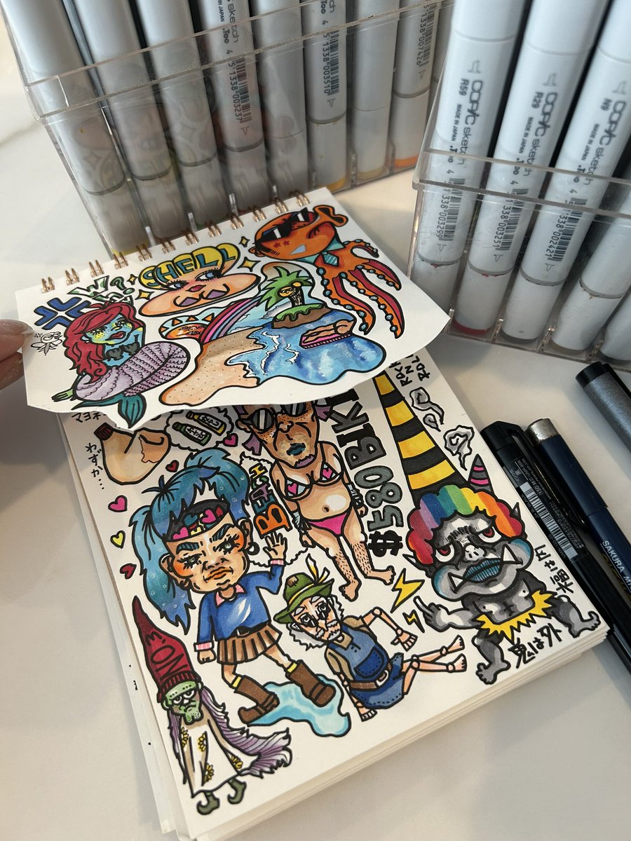 http_mds's tweet photo. 産休暇すぎて🥹🥹

#art #illustration #アート #イラスト #copic #AIに負ける�� #アメリカン #ポップアート https://t.co/yLdGxvwUIY