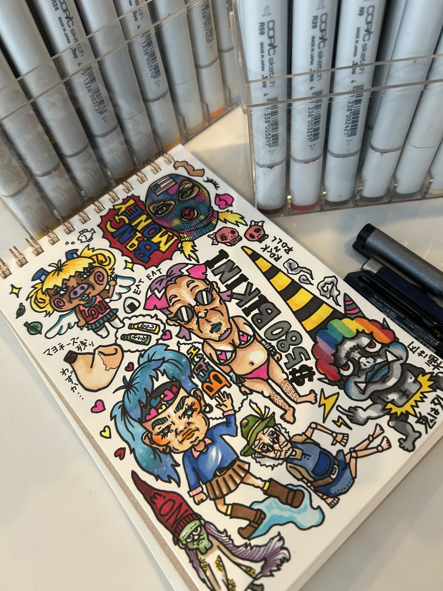 http_mds's tweet photo. 産休暇すぎて🥹🥹

#art #illustration #アート #イラスト #copic #AIに負ける�� #アメリカン #ポップアート https://t.co/yLdGxvwUIY