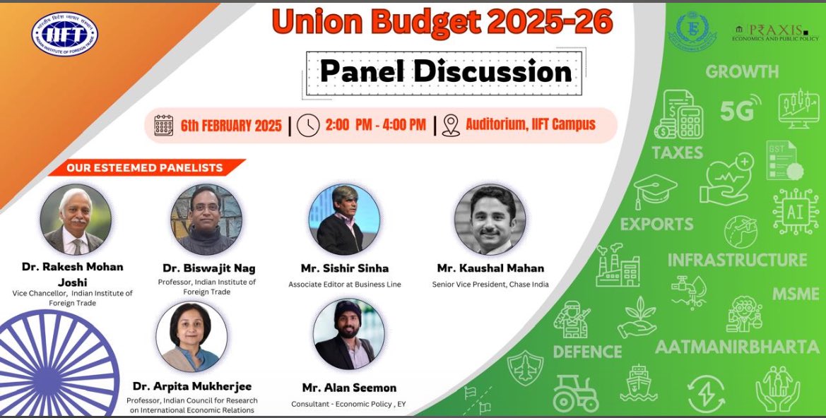 Asha Mary Reji (@ashamaryisaac) on Twitter photo Attention Delhi folks! My dear friend <a href="/alanseemon/">Alan Seemon</a> will be part of a panel discussion on the Union Budget 2025-26, happening today from 2 PM to 4 PM at the IIFT campus. Donโt miss it! Attention Delhi folks! My dear friend <a href="/alanseemon/">Alan Seemon</a> will be part of a panel discussion on the Union Budget 2025-26, happening today from 2 PM to 4 PM at the IIFT campus. Donโt miss it!