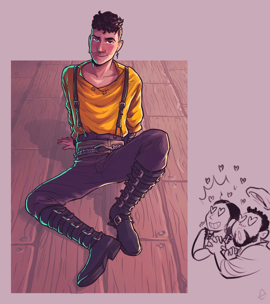 EnaBuns's tweet image. If you guessed Jim you get one orange and a kiss on the forehead 🍊💋
#ofmdfanart #jimjimenez