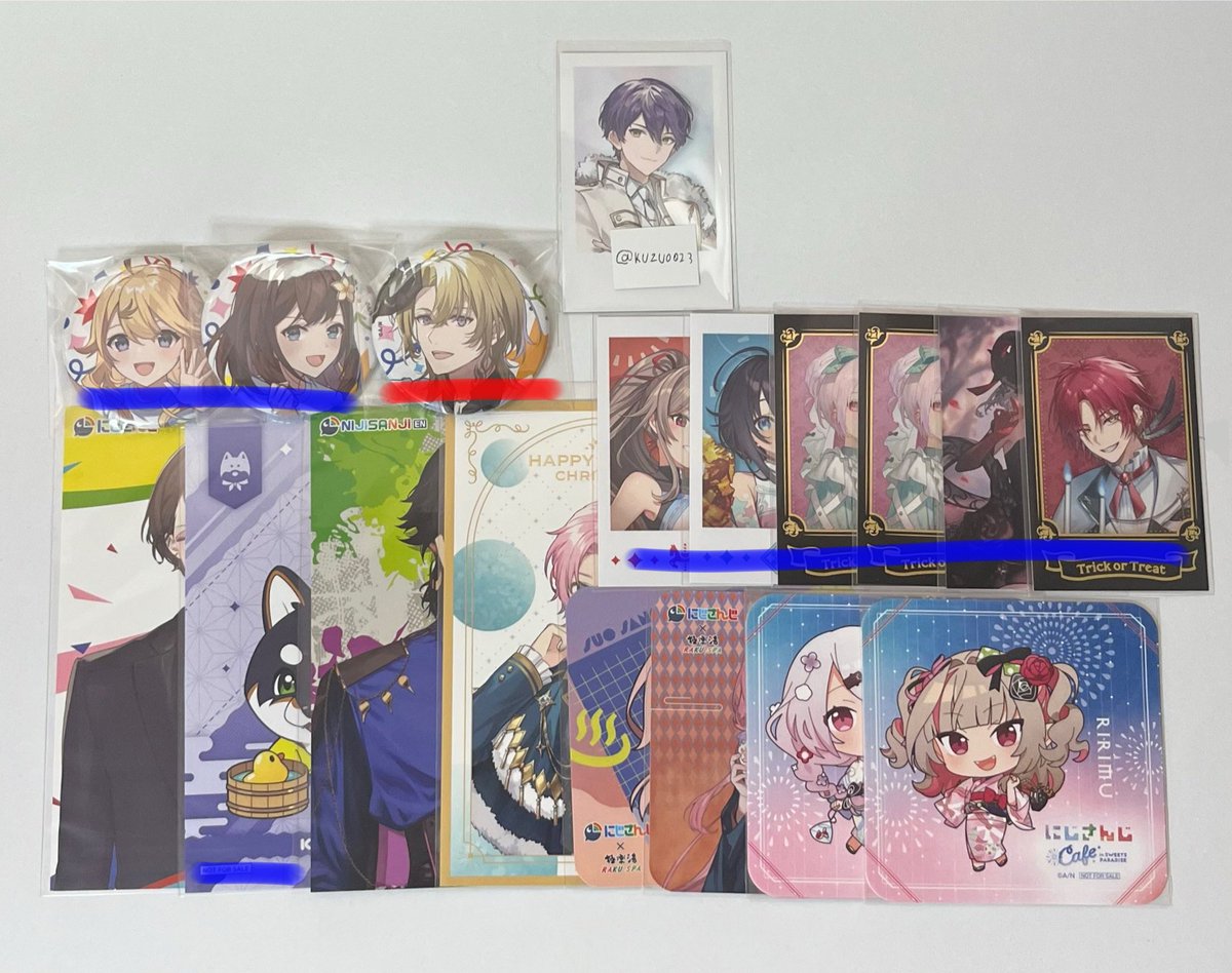 にじさんじ 🌈🕒 💡 🥷🔫 🐙🌟 👻🔪 ☯  🗝💸 🏢 🐕🐾 🧻 🌇 💞🦩 🍼 👻 🎠 🌌 🗼 🎮🦭 ☕️ 🍯 🦁💰 缶バッジ チェキ 交換 譲渡 買取

譲  :  画像のもの

求  :  希望額+送料

赤線は青線より同数抱き合わせ。
レート額にてのお取引になりますがご了承くださいませ。
お気軽にお声掛けください♩