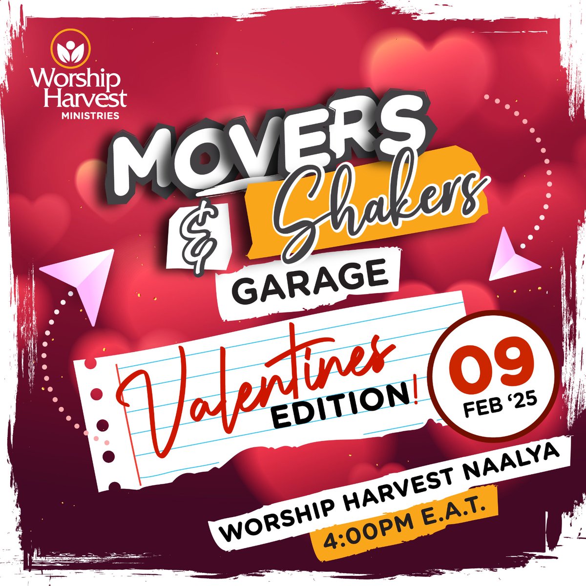 worship_harvest's tweet image. It’s the Movers &amp;amp; Shakers Valentine Edition.
Sunday, 4 PM, at WORSHIP HARVEST NAALYA...
💃🏻💃🏻💃🏻💃🏻💃🏻💃🏻💃🏻💃🏻💃🏻

See you there. It’s going to be a BIG BANG 💥 

#MoversAndShakers
#WorshipHarvest