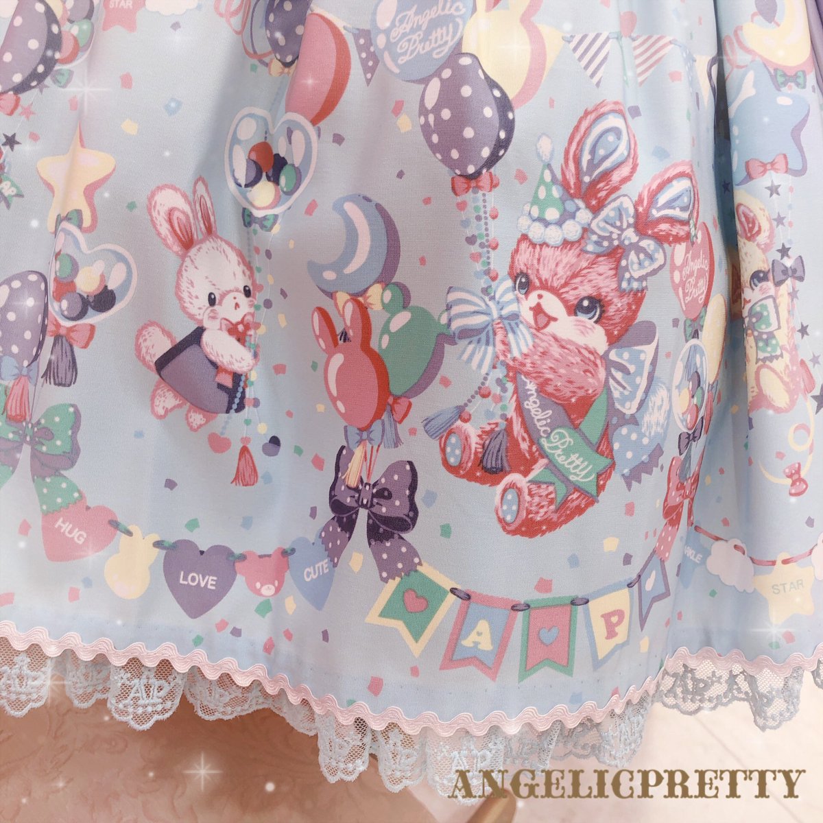 ♡Happy Garlandジャンパースカート ¥39,600（税込） サックスの 
