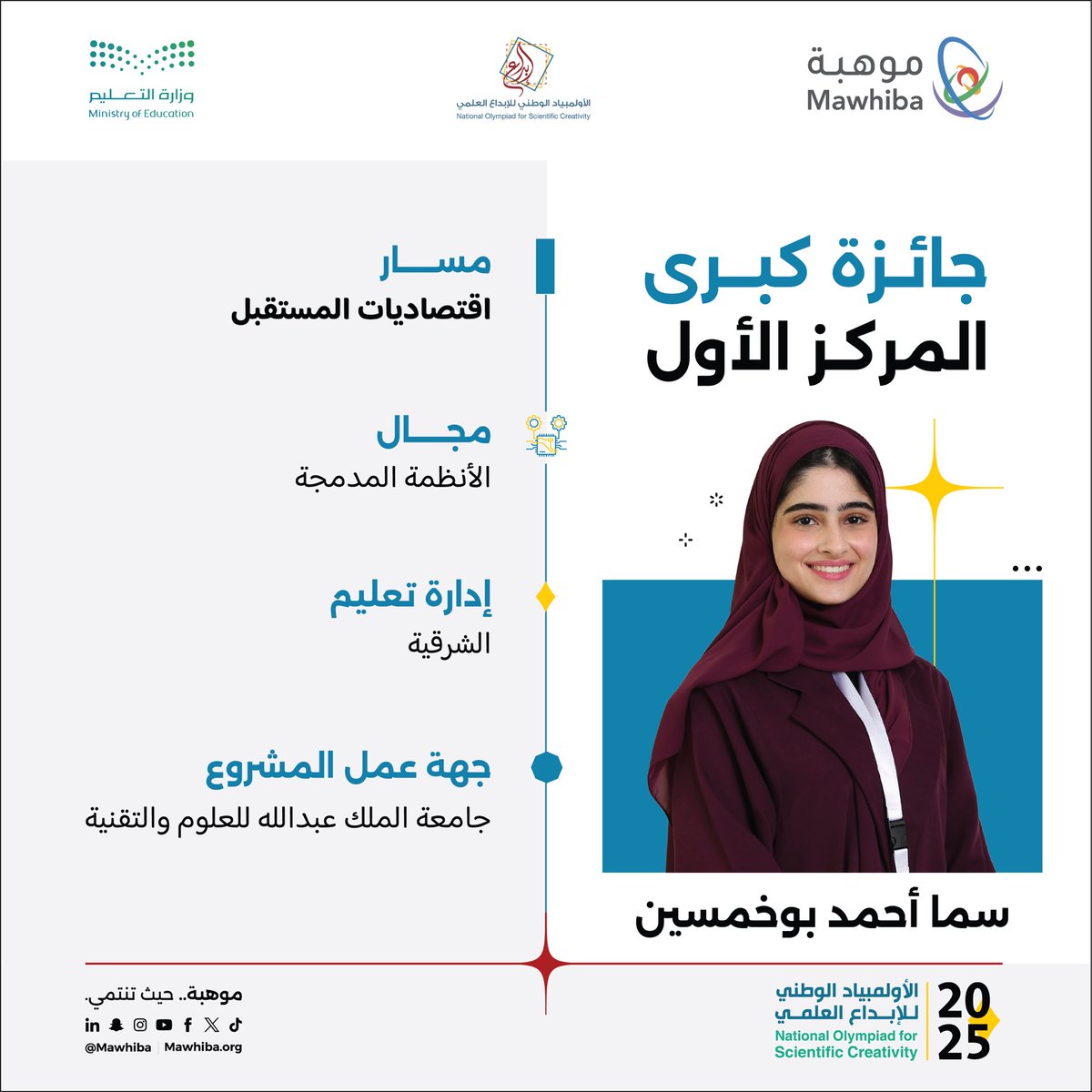 مؤسسة الملك عبدالعزيز ورجاله للموهبة والإبداع tweet media