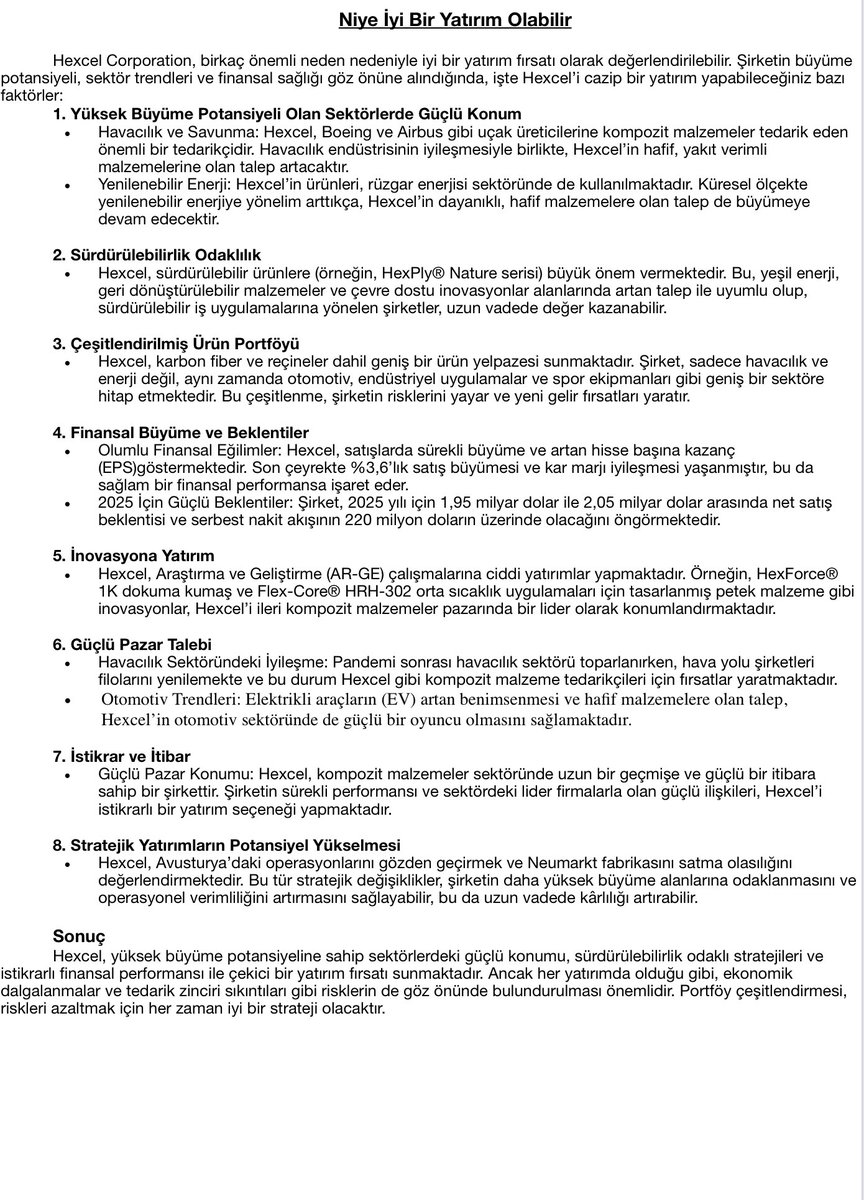 HakanOzmenMBA's tweet image. 2025 Swings #12 devamı #hexcel #HXL