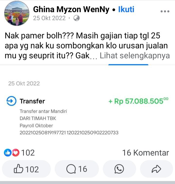 A_momen12's tweet photo. @detikcom Selamat tinggal gaji 57 juta perbulan 🙏🏼 https://t.co/QDqjUaPOR3