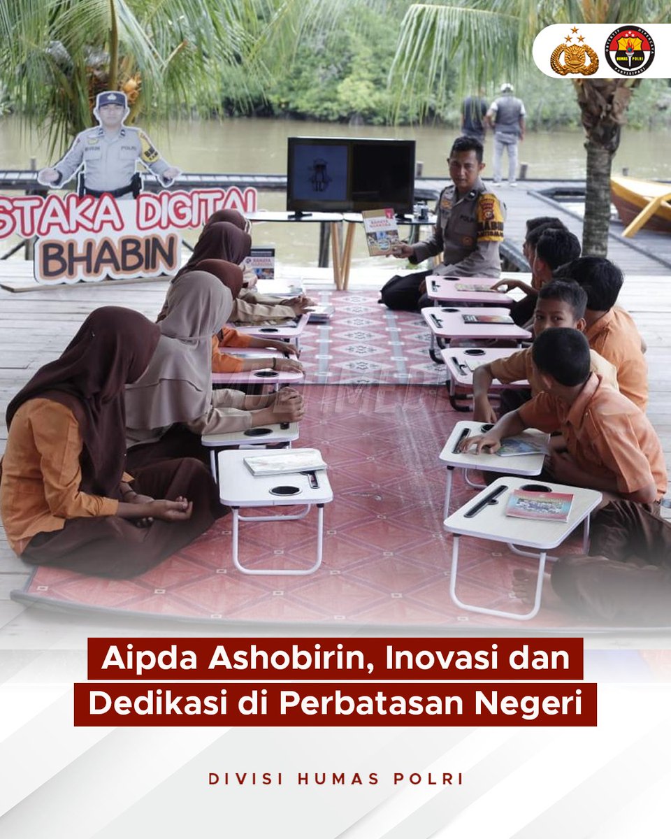 Polri berkomitmen untuk terus mendukung pemerataan pendidikan bagi generasi penerus bangsa, terutama pada daerah 3T (Tertinggal, Terdepan, dan Terluar) di Indonesia. Komitmen ini yang mendorong Aipda Ashobirin Bhabinkamtibmas Desa Bokor, #TeladanDalamMelayani