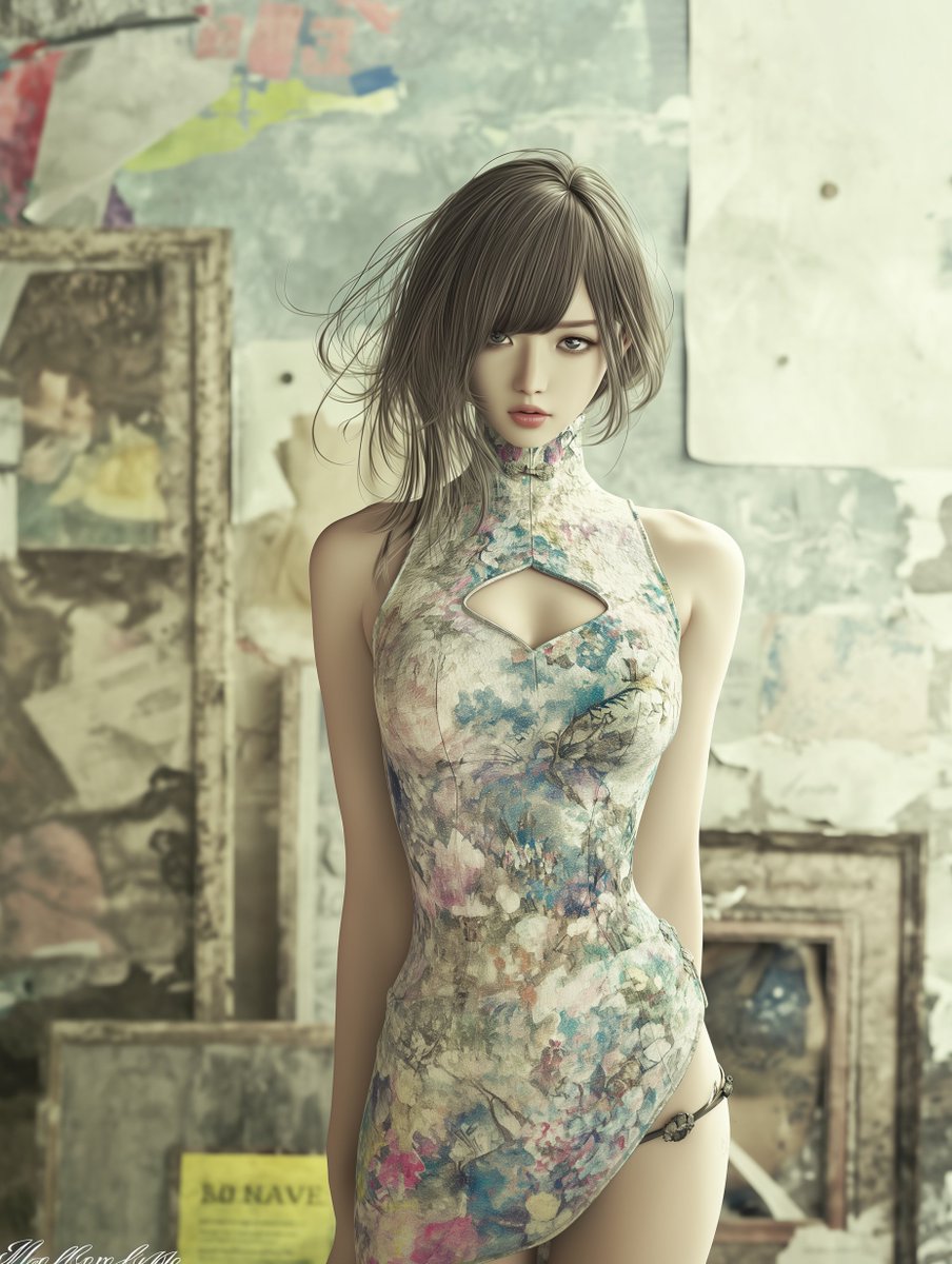 ugi_malu's tweet image. #AIイラスト三種の神器 
ミニチャイナ教に参加してみる