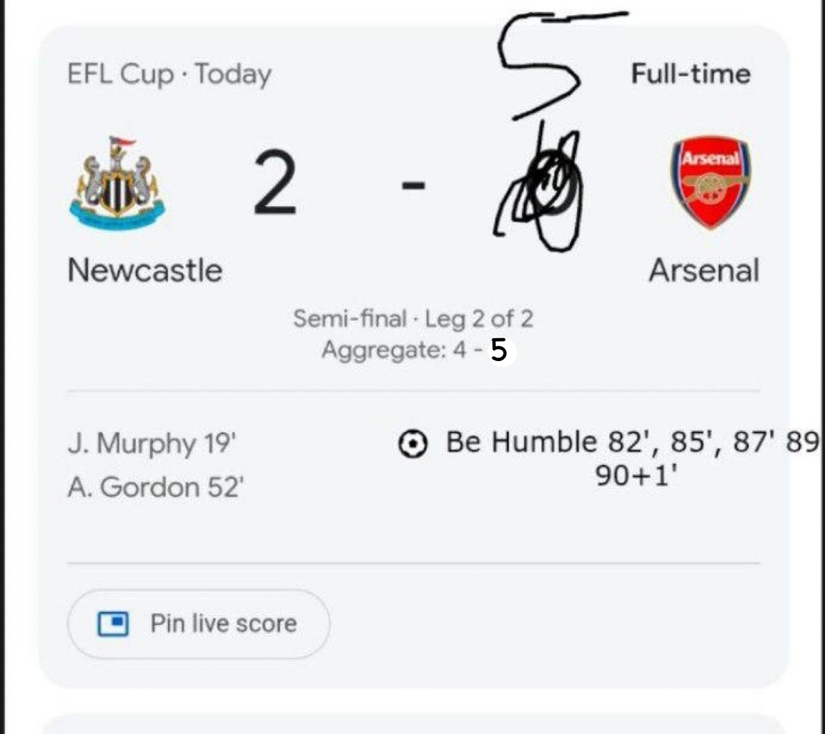 Arsenal scored 10 in the last two games 🤯