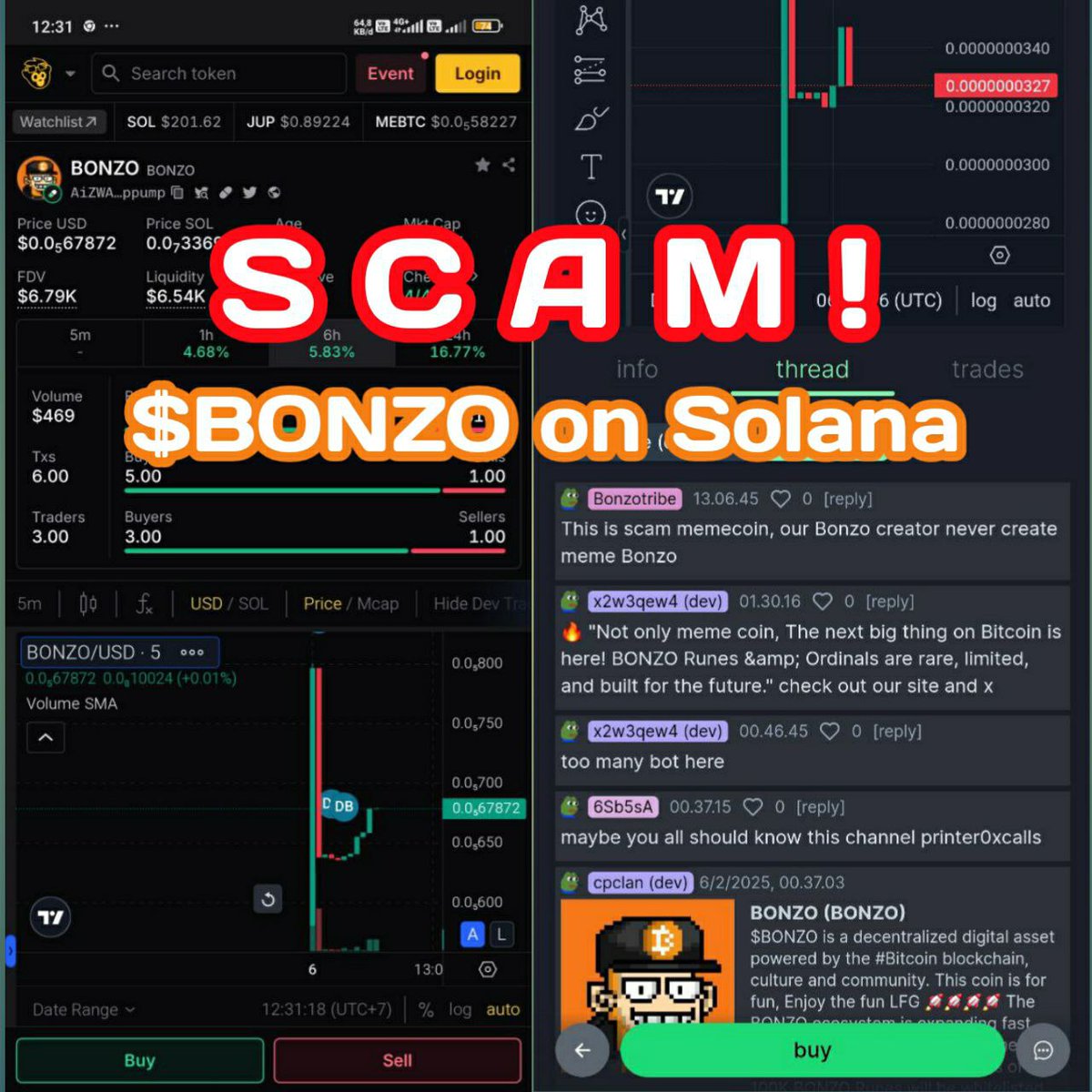 nad28BMB's tweet photo. BONZO•MONKE•BUSINESS ISN’T SOLANA MEMES COIN

If u guys found Bonzo memes token on pump fun or dex, that was scam

be aware ! 
$bonzo $dog $runes https://t.co/gVAn73u2QY