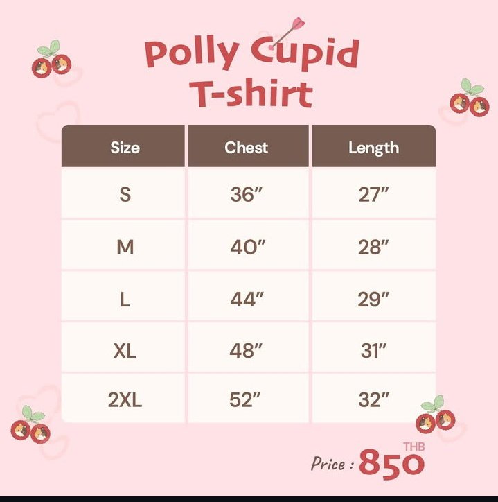 Polly Pastel Valentine Edition 

 • Polly Cupid T-Shirt • 
525k DP 485k 

✅ Bersih INA
❌ Packing and Adm 🍊 
💳 Spay/Gpay
📍 Bekasi

💌 DM FOR ORDER 

#BuildJakapan