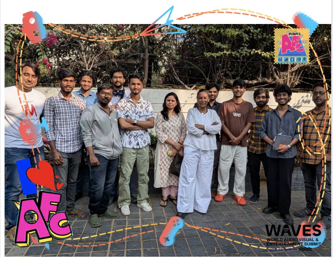 atoms_dancing's tweet photo. Dancing Atoms is Creating WAVES of creativity! 🌊✨ Celebrating inspiring sessions, meaningful connections, and storytelling brilliance done in Mumbai , Delhi & Hyderabad . #CreateInIndia #WAVESAFC #meetups #storytelling #animationfilmmakerscompetition #wavesindia #CIChallenge https://t.co/7klFoOMwj6