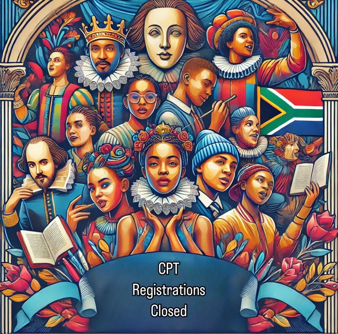 SSFSA CPT 25: Registration Closed! We’re thrilled to announce that all school slots are filled for the CPT festival! We can’t wait to see you on stage! Stay tuned for updates and grab your tickets to support these young performers! #SSFSA2025 #ShakespeareInSA #YoungVoicesOnStage