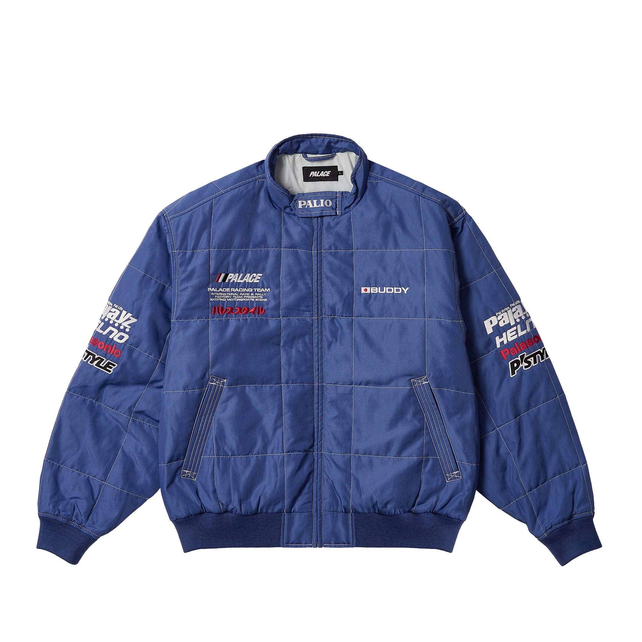 PALACE WORLD RALLY TEAM ブラックジャケット Palace Week 6 Autumn'24 - Pally Rally Jacket & Rally Team