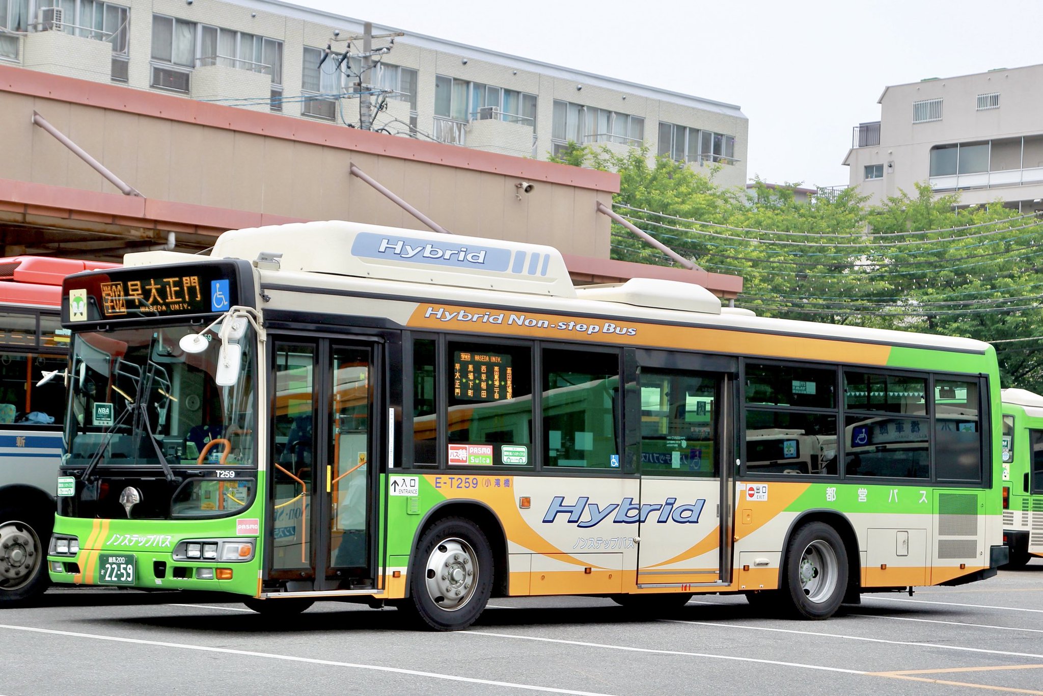 都営バス ブルーリボンシティハイブリッド 2台 横浜市交通局 日野ブルーリボンシティハイブリッド② （MYANMAR