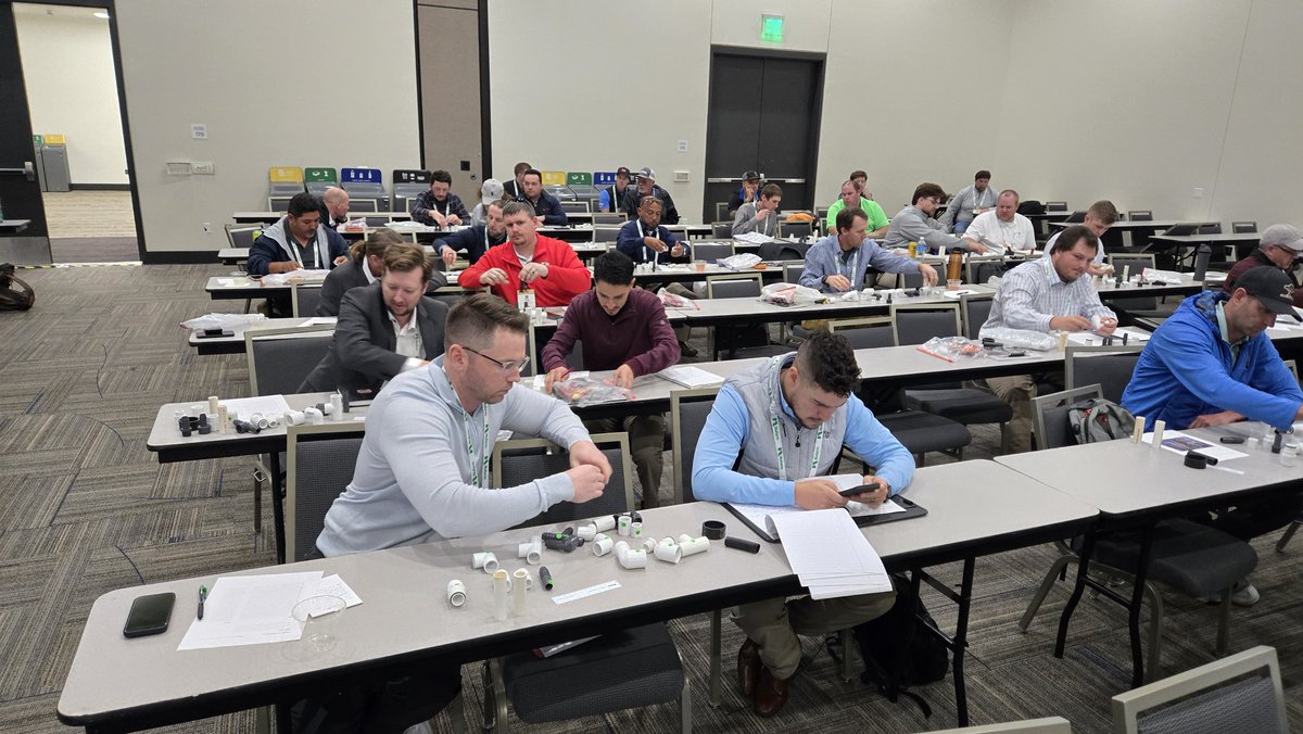 Had a great workshop at the GCSAA Conference in San Diego!
4hrs on Irrigation Troubleshooting.
What a great group to work with. Time well spent!
#psuirrigation 
#psuplantscience 
#psuturf