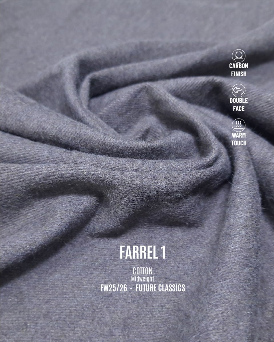 Dynamodenimkms's tweet image. FW 25/26 FUTURE CLASSICS

#fw2526 #futureclassics #carbonfinish #doubleface #warmtouch #mouline #overcoat #textured #dynamodenimkumascilik