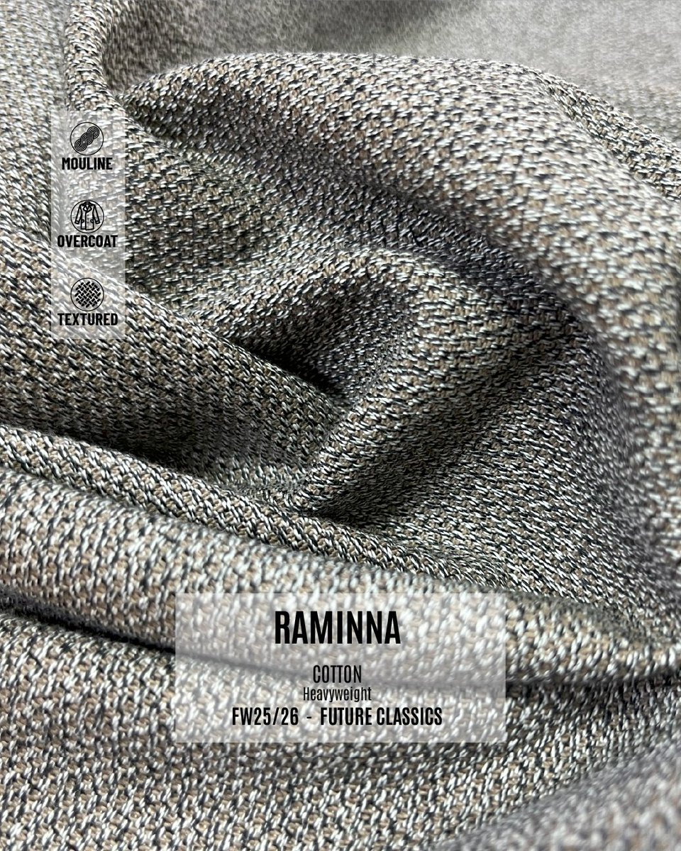 Dynamodenimkms's tweet image. FW 25/26 FUTURE CLASSICS

#fw2526 #futureclassics #carbonfinish #doubleface #warmtouch #mouline #overcoat #textured #dynamodenimkumascilik