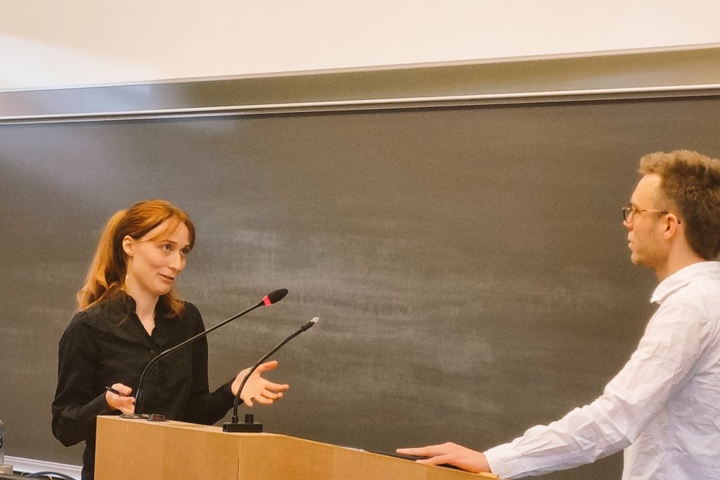 A_Albertsen's tweet image. Immensely proud to see Ida Nørregaard defend her PhD thesis on statistical discrimination.
She explores both normative questions about why it is wrong, and conducts survey experiments to test why people tend to accept it and how to decrease acceptance. #discrimination #xphi