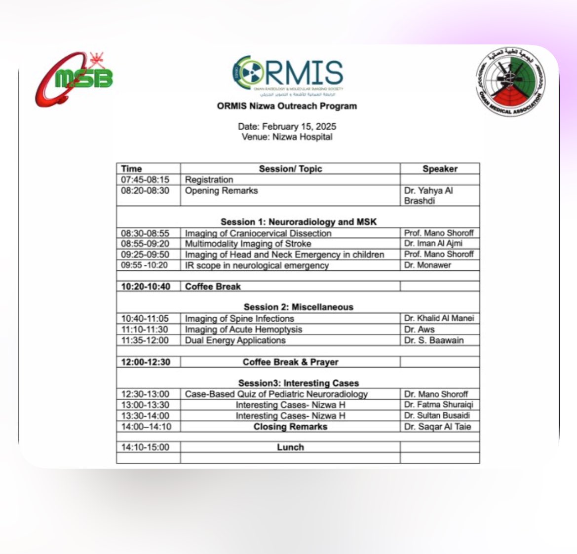 MedicalOman's tweet photo. https://t.co/027fYk4ERD https://t.co/ICsL5i77sB