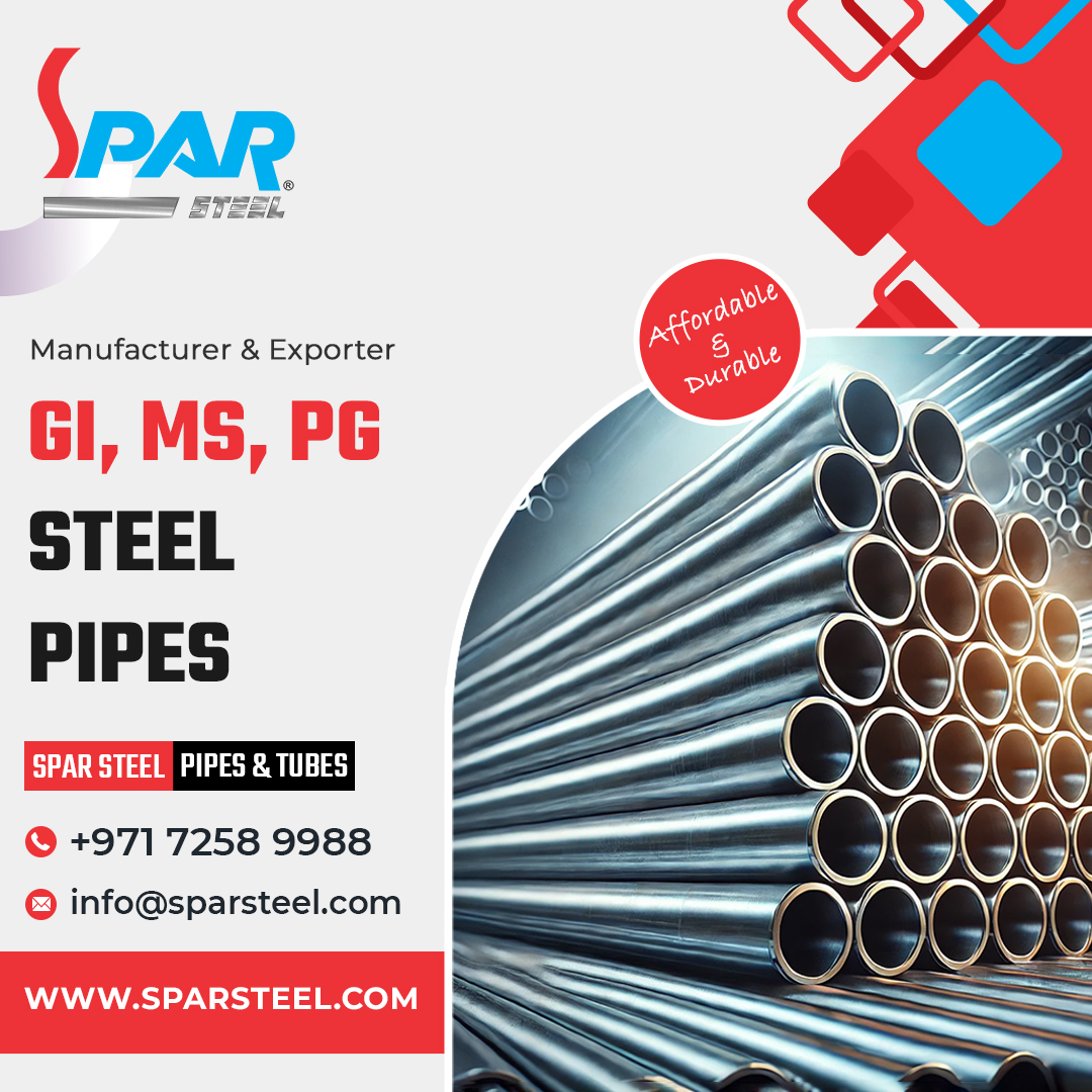 SteelSpar's tweet photo. We Manufacture an Exclusive range of GI, MS, and PG Pipes and tubes, for industrial and commercial purposes.
🌐 https://t.co/ZrGKlaOXUM
#SparSteel #SteelPipes #SteelTubes #PipesandTubes #mspipe #pgpipe #MSTubes #gipipe #GITubes #scaffoldingpipe https://t.co/MWX01qjJQ8