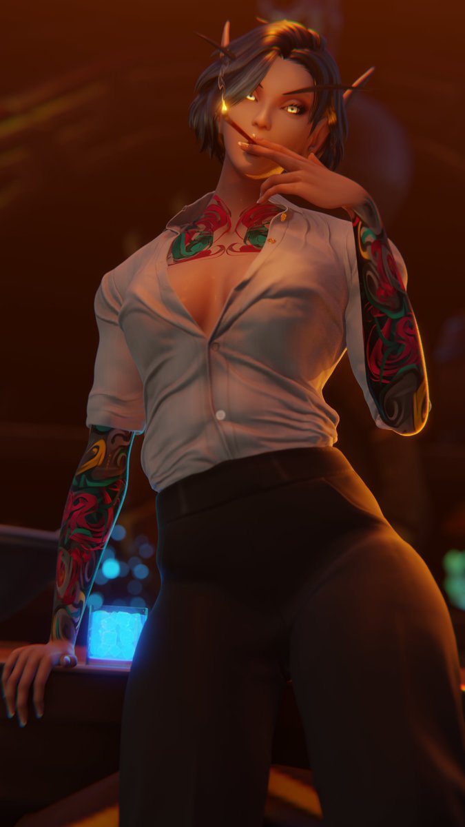 Yakuza style version of my monk. 
TY to <a href="/masoq095/">masoq</a> for their awesome Yakuza Stelle art that motivated me for this inspiration. 🥰

Wanted to add more muscle/mass but god its hard to make look right on this model. x_x
--- 
Belf base body by Liard