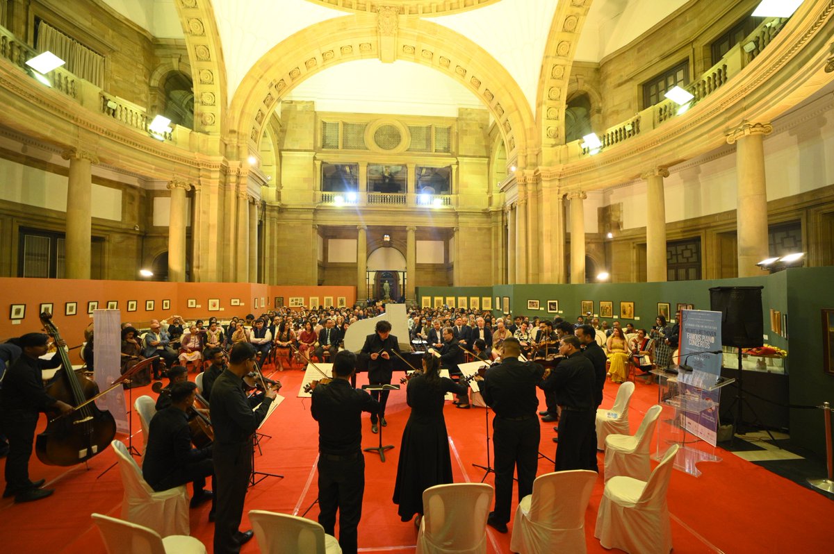 Here are some images captured on camera!
...from the beautiful evening "Mozart &amp; Beethoven: Famous Piano Concertos" in the presence of the Italian pianist Alessandro Commellato, as part of the 3rd edition of the Western Classical Music Concert series in Kolkata 2024-2025.