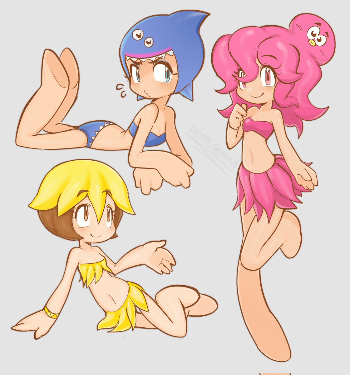 KaroruRon's tweet photo. Princesas del mar https://t.co/pvyLxjUZhw