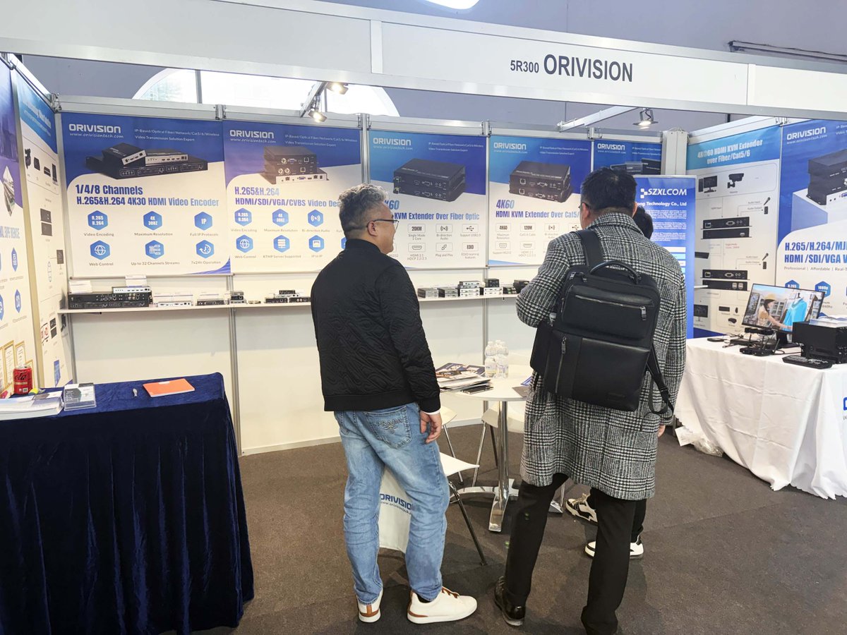 ORIVISION_TECH's tweet image. What a successful day @ISE_Show in Barcelona! 

Meet #ORIVISION at booth 5R300 (Hall 5) to discover our latest AV over IP Transmission solutions, discuss about your projects, and meet our team, Joyce and Teresa!

Find us at booth 5R300!

#ORIVISION #ISE2025 #ISEshow #Barcelona