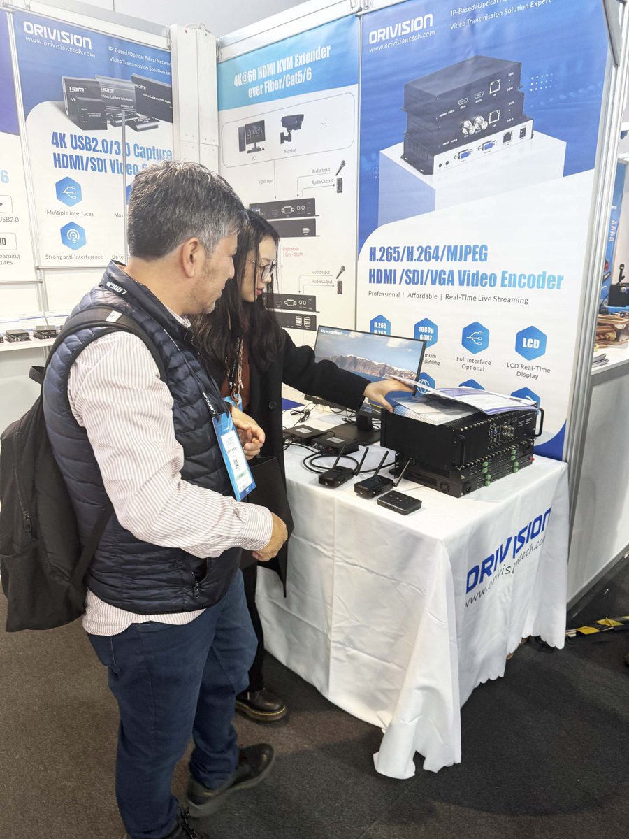 ORIVISION_TECH's tweet image. What a successful day @ISE_Show in Barcelona! 

Meet #ORIVISION at booth 5R300 (Hall 5) to discover our latest AV over IP Transmission solutions, discuss about your projects, and meet our team, Joyce and Teresa!

Find us at booth 5R300!

#ORIVISION #ISE2025 #ISEshow #Barcelona