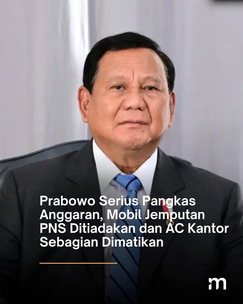 Win_Ugi's tweet photo. Prabowo Subianto serius memangkas Anggaran , Mobil jemputan PNS,di tiadakan dan AC kantor sebagian dimatikan #prabowo #pns #prabowoonfire #indonesia #viral #fyp @prabowoonfire @prabowosubianto @semuaorang_ https://t.co/H354Kdk97Z