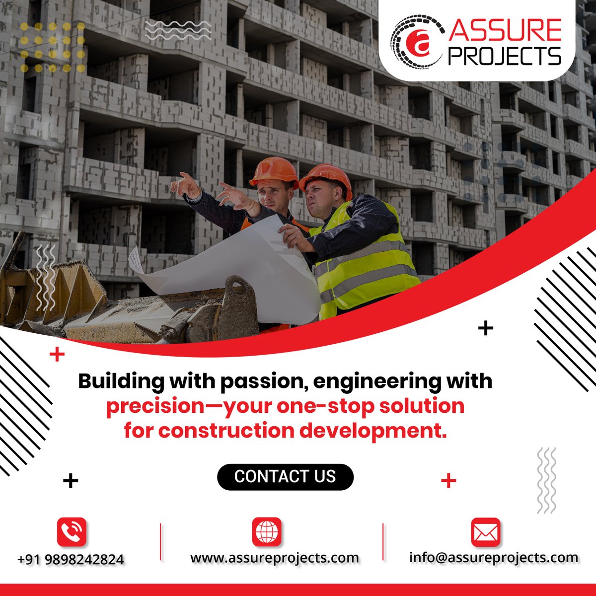 Assureprojects's tweet image. Build with Excellence – Assure Projects Delivers Quality & Innovation
🏗 Your vision, our expertise – Let's build together!
🌐 Visit: assureprojects.com | 📧 Email: info@assureprojects.com
#AssureProjects #ConstructionExperts #BuildWithConfidence #QualityConstruction