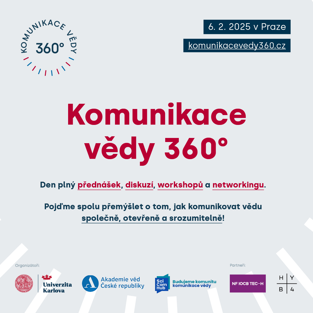 🕒Dnes se koná konference Komunikace vědy 360°, kterou pořádáme ve spolupráci s <a href="/CzechAcademy/">Czech Academy of Sciences</a> a <a href="/FSV_UK/">Fakulta sociálních věd UK</a>.

🔴▶️ Stream keynotespeakerů popularizátora vědy a geologa <a href="/Profiainstewart/">Iain stewart</a> a socioložky Paulíny Tabery můžete sledovat od 9:30 zde: youtube.com/live/TOw9KRxD_…