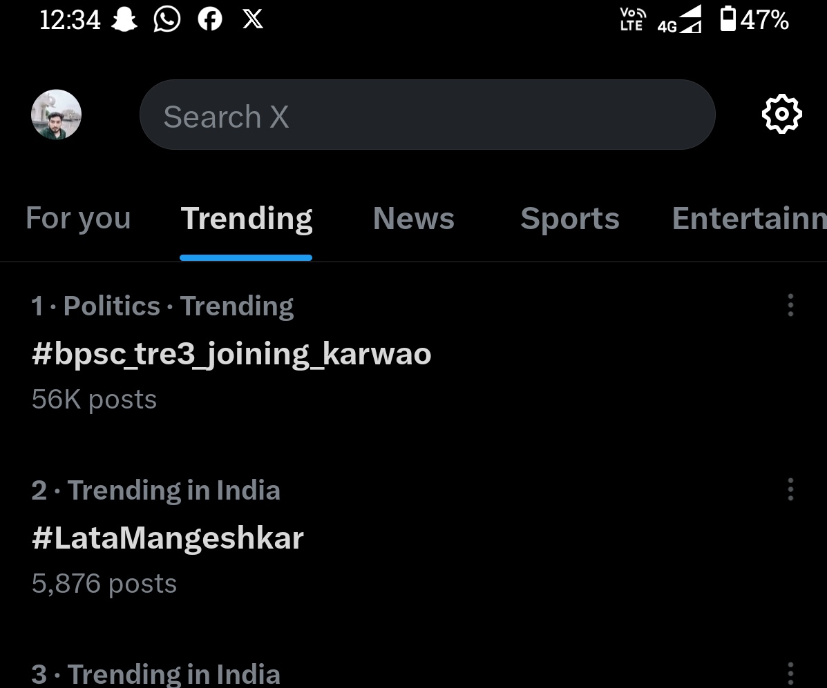radheradhers62's tweet photo. ट्रेडिंग no 1 in india
जिओ शेरों🔥🔥🔥
बिहार सरकार और शिक्षा विभाग की लंका लगा देनी है।
@sunilkbv
@sidarths
@BiharEducation_
@NitishKumar
@samrat4bjp
@VijayKrSinhaBih

#bpsc_tre3_joining_karwao
#bpsc_tre3_joining 
#tre3_joining https://t.co/vWbTzPzumJ