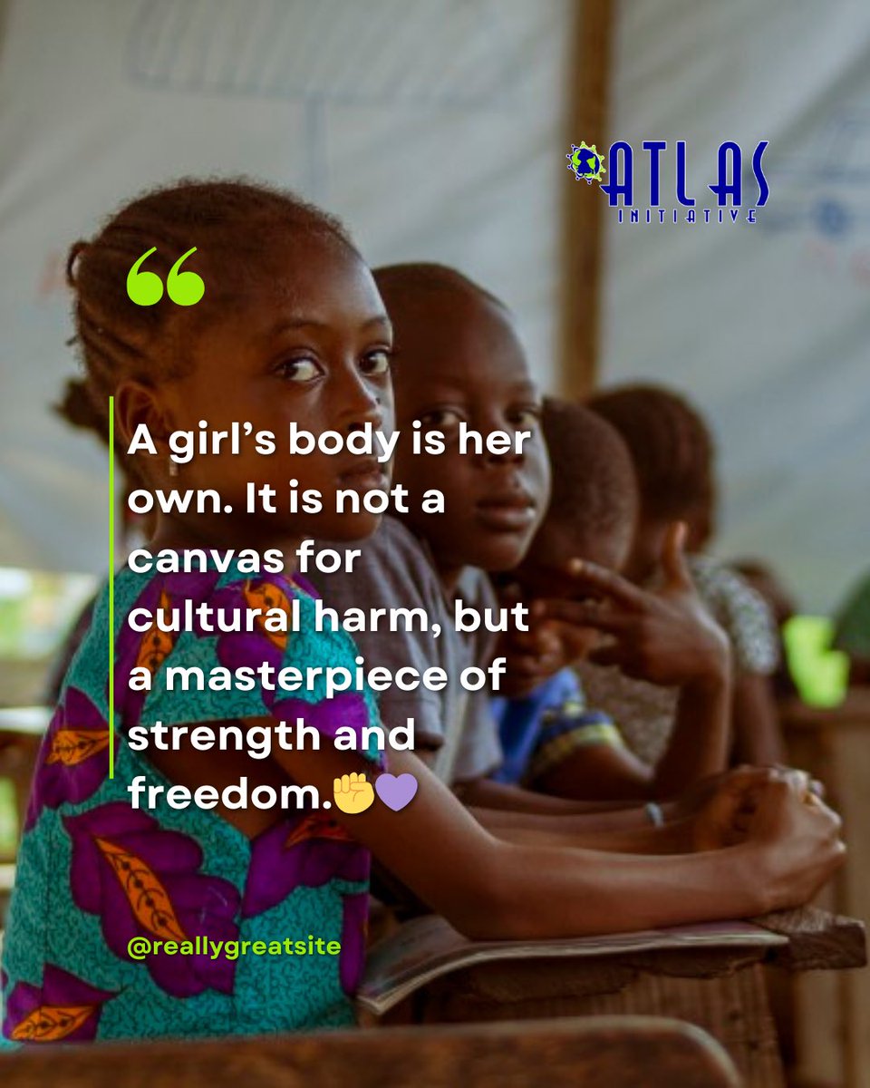 atlas_ng's tweet photo. Today, on International Day of Zero Tolerance for FGM, we stand together to say NO MORE! ❌💙
🔹 Educate.
🔹 Advocate.
🔹 Protect.
Every girl deserves to live free from harm. It’s time to break the cycle and #endfgm 
📢 Join the movement! Share this message and take action today. https://t.co/uwweuTIHQu