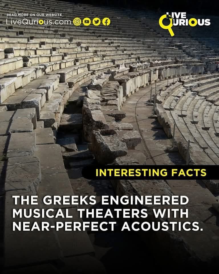 mbeliba's tweet photo. Ancient Greek theaters were marvels of acoustic engineering. Designed with precision, their semi-circular layout and tiered seating allowed even the softest sounds to carry effortlessly to the highest rows—without the need for modern amplification.
#AncientGreece #GreekTheater https://t.co/dLYJqhv2KU