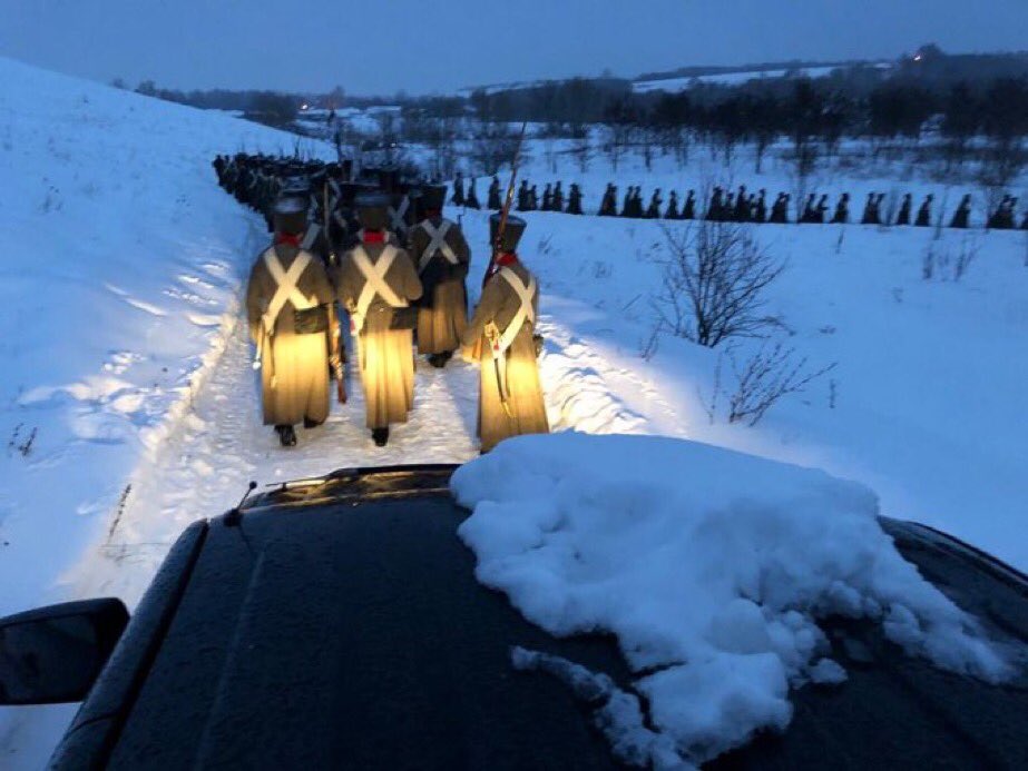 Napoléon abandonnant la Grande Armée pendant la retraite de Russie (1812) : « Bon les grognards, on dégage la route là ! Je suis attendu à Paris moi ! »