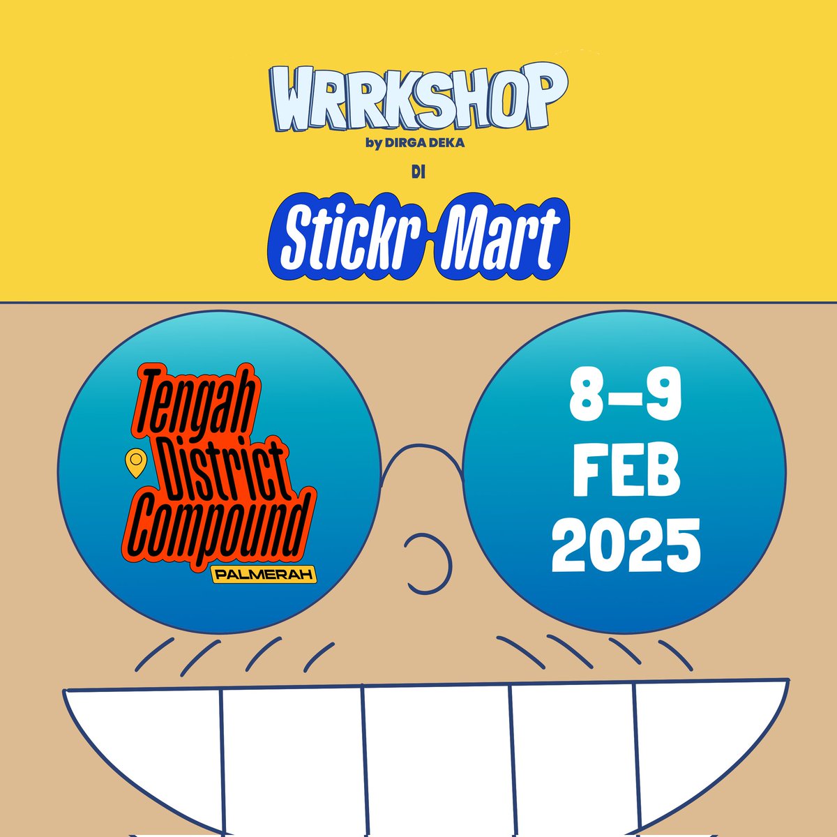 wrrkshop's tweet photo. Gw dan @decoco_san akan berniaga di @stickrmart di weekend ini~
Mampir ke booth kita ya Cocowrrk di B12
Stickrmart di tengah district compound 8-9 Februari 2025! https://t.co/mBh0eJL3E1